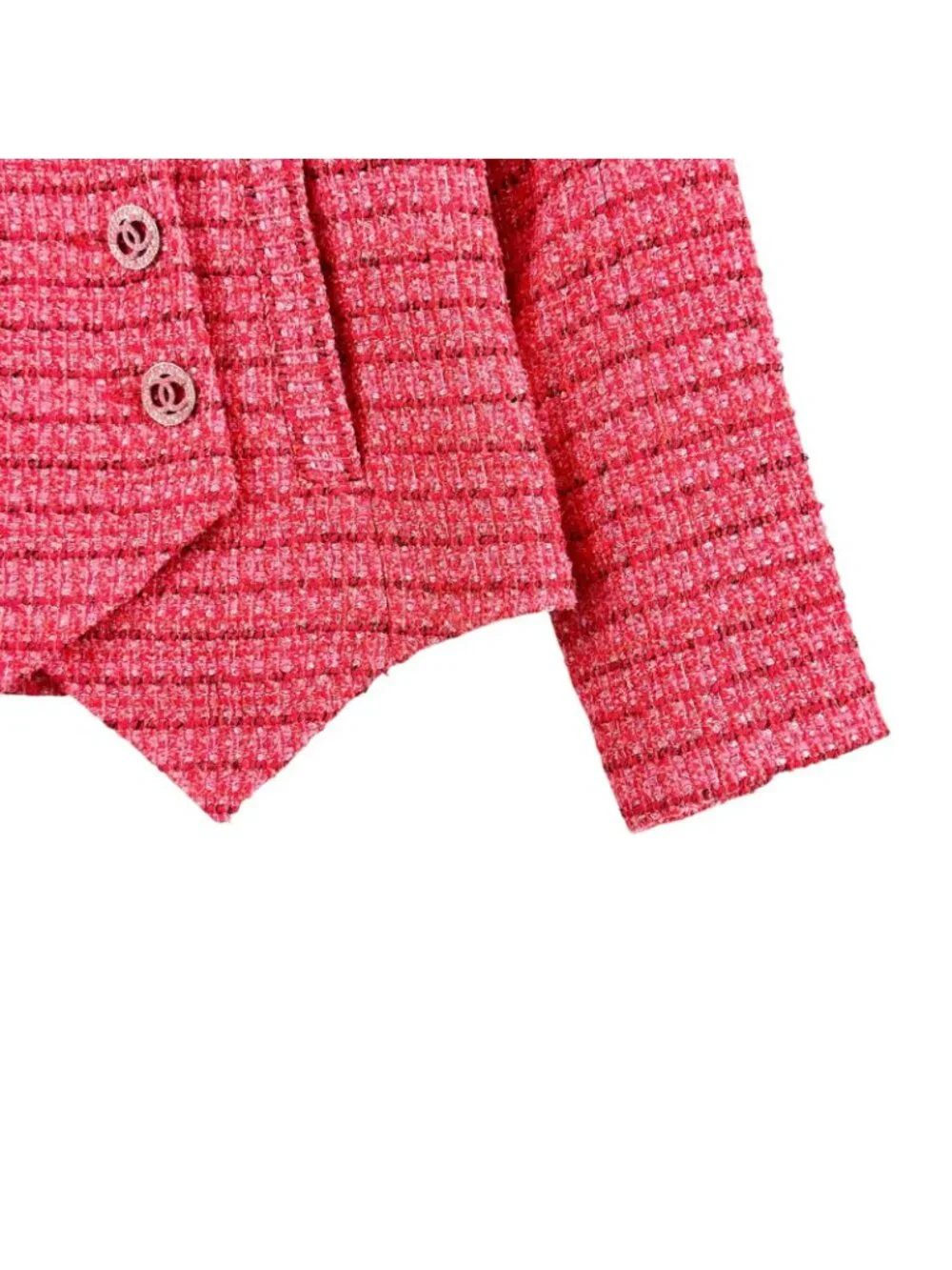 Chanel AW Jacket Cotton Red 34